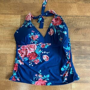 AMAZON TUMMY CONTROL PLUNGING NECKLINE TANKINI SWIMSUIT